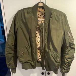 TopShop green jacket- size 6